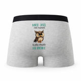 Caleçon Marie-Josee la Plus Chouette - Humour Boxer Gris Idée Cadeau