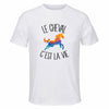 Maillot de Sport Homme Cheval C'est La Vie - T-Shirt Respirant Polyester Manches Courtes - Cadeau Sportif Anniversaire Noël Fête des Pères