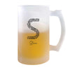 Verre à Bière Steeve Lettre Littérature | Chope de Bière Pinte | Idée Cadeau Prénom Livre Lecture Anniversaire Papa Collègue Départ Retraite Noël