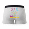 Caleçon Motocross - Humour Boxer Gris Idée Cadeau Passion