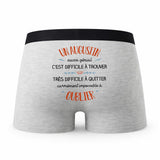 Caleçon Un Augustin Aussi Génial - Humour Boxer Gris Idée Cadeau