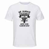 Maillot de Sport Homme Golf Homme 60 Copie 2 Sexagenaire - T-Shirt Respirant Polyester Manches Courtes - Cadeau Sportif Anniversaire Noël Fête des Pères