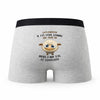 Caleçon Le Fleuriste Agneau - Humour Boxer Gris Idée Cadeau