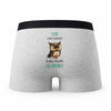 Caleçon Ezio Le Plus Chouette - Humour Boxer Gris Idée Cadeau