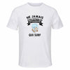 Maillot de Sport Homme Surf Septuagenaire - T-Shirt Respirant Polyester Manches Courtes - Cadeau Sportif Anniversaire Noël Fête des Pères