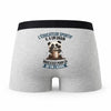 Caleçon Leducateur Sportif Panda Grain - Humour Boxer Gris Idée Cadeau