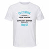Maillot de Sport Homme pour Un Couvreur Formidable Blanc - T-Shirt Respirant Polyester Manches Courtes - Cadeau Sportif Anniversaire Noël Fête des Pères