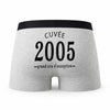 Caleçon Millésime 2005 - Humour Boxer Gris Idée Cadeau Anniversaire
