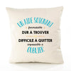 Housse de Coussin Premium Un Aide Soignant Formidable - Coton Canvas Fairtrade Beige Idée Cadeau Décoration Canapé