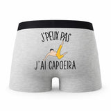 Caleçon Capoeira - Humour Boxer Gris Idée Cadeau Passion