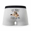 Caleçon Tigre - Humour Boxer Gris Passion Idée Cadeau