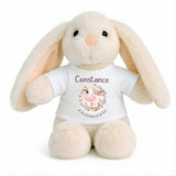 Peluche Lapin Bébé Doudou Constance Humour Vache Cadeau Naissance Fille Nouveau-Né Baby Shower
