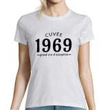 Cuvée 1969 Grand cru d'exception | T-Shirt Anniversaire Femme année de Naissance