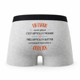 Caleçon Un Evann Aussi Génial - Humour Boxer Gris Idée Cadeau