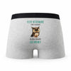 Caleçon Cette Veterinaire Caractère de Cochon - Humour Boxer Gris Idée Cadeau