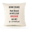 Housse de Coussin Premium Horloger ça n'existe Pas Homme - Coton Canvas Fairtrade Beige Idée Cadeau Décoration Canapé 40x40