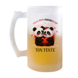 Idée Romantique cadeau Couple Saint Valentin Mariage Fiançailles Anniversaire Romantique Amoureux (Chope, Pandas)