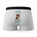 Caleçon Marguerite la Plus Chouette - Humour Boxer Gris Idée Cadeau