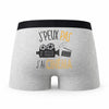 Caleçon Cinema - Humour Boxer Gris Idée Cadeau Passion