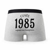 Caleçon Millésime 1985 - Humour Boxer Gris Idée Cadeau Anniversaire