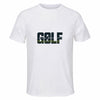 Maillot de Sport Homme Golf 2 Minimaliste - T-Shirt Respirant Polyester Manches Courtes - Cadeau Sportif Anniversaire Noël Fête des Pères