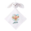 Doudou Bébé Lapin Adele Yeux Biche Cadeau Naissance Fille Nouveau Né