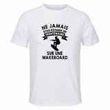 Maillot de Sport Homme Wakeboard Trentenaire - T-Shirt Respirant Polyester Manches Courtes - Cadeau Sportif Anniversaire Noël Fête des Pères
