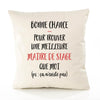 Housse de Coussin Premium Maitre de Stage ça n'existe Pas - Coton Canvas Fairtrade Beige Idée Cadeau Décoration Canapé