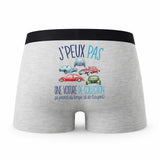 Caleçon Voiture De Collection - Humour Boxer Gris Idée Cadeau Passion