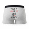 Caleçon J_Peux Pas Petanque - Humour Boxer Gris Idée Cadeau Passion