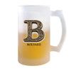 Verre à Bière Bernard Lettre Viking | Chope de Bière Pinte | Idée Cadeau Prénom Motard Jeux de Rôle Vidéo Anniversaire Papa Collègue Départ Retraite Noël
