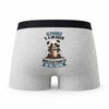 Caleçon Alphonse Panda Grain - Humour Boxer Gris Idée Cadeau