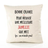 Housse de Coussin Premium Jumelle ça n'existe Pas - Coton Canvas Fairtrade Beige Idée Cadeau Décoration Canapé 40x40