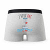 Caleçon Disc Golf - Humour Boxer Gris Idée Cadeau Passion