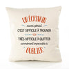 Housse de Coussin Premium Un Écrivain Aussi génial - Coton Canvas Fairtrade Beige Idée Cadeau Décoration Canapé