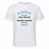 Maillot de Sport Homme pour Un Controleur Formidable Blanc - T-Shirt Respirant Polyester Manches Courtes - Cadeau Sportif Anniversaire Noël Fête des Pères