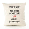 Housse de Coussin Premium Tata n'existe Pas - Coton Canvas Fairtrade Beige Idée Cadeau Décoration Canapé