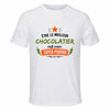 Maillot de Sport Homme Meilleur Chocolatier Super Pouvoir Cadeau Anniversaire Noël Fête des Pères T-Shirt Respirant Polyester