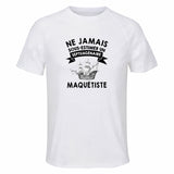 Maillot de Sport Homme Maquetiste Septuagenaire - T-Shirt Respirant Polyester Manches Courtes - Cadeau Sportif Anniversaire Noël Fête des Pères