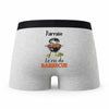 Caleçon Parrain BBQ - Humour Boxer Gris Idée Cadeau Fête des Pères
