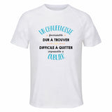 Maillot de Sport Homme pour Un Chauffagiste Formidable Blanc - T-Shirt Respirant Polyester Manches Courtes - Cadeau Sportif Anniversaire Noël Fête des Pères