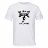 Maillot de Sport Homme Course Quinquagenaire - T-Shirt Respirant Polyester Manches Courtes - Cadeau Sportif Anniversaire Noël Fête des Pères