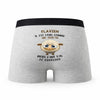 Caleçon Flavien Agneau - Humour Boxer Gris Idée Cadeau