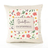 Housse de Coussin Femme Basketteuse exceptionnelle Motif Floral déco Salon canapé Chambre Cadeau Femme Anniversaire noël Coussin décoratif Motif Floral