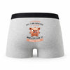 Caleçon La Concierge Caractère de Cochon - Humour Boxer Gris Idée Cadeau