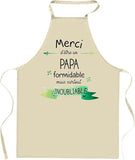 Tablier de cuisine Merci Papa Inoubliable