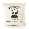 Housse de Coussin Premium Marie-Madeleine Pas Touche Panda - Coton Canvas Fairtrade Beige Idée Cadeau Décoration Canapé 40x40