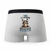 Caleçon Yvan Panda Grain - Humour Boxer Gris Idée Cadeau