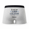 Caleçon Donovan Un Super Collègue - Humour Boxer Gris Idée Cadeau