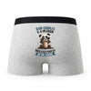 Caleçon Jean-Charles Panda Grain - Humour Boxer Gris Idée Cadeau